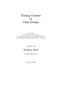 Timing Closure in Chip Design