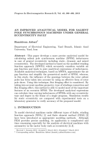 AN IMPROVED ANALYTICAL MODEL FOR SALIENT POLE