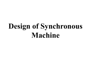 Design of Synchronous Machine