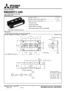 Diode modules S series RM200DY1-24S