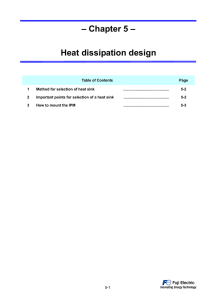 Chapter 5 – Heat dissipation design