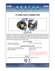 75 Ohm Coax Connector