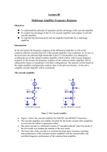 Common Source Amplifier Frequency Response