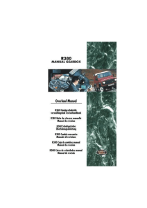 r380 gearbox overhaul manual