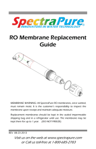 RO Membrane Replacement Guide