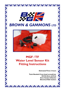 BGF111 WLS Fitting instructions