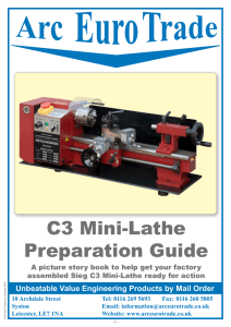 C3 Mini-Lathe Preparation Guide