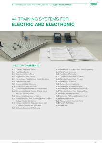 A4 TRAINING SYSTEMS FOR ELECTRIC AND ELECTRONIC