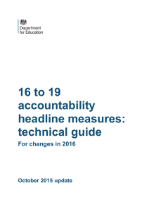 16 to 19 accountability headline measures