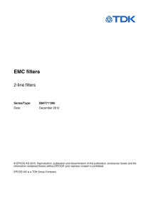 EMC filters – IEC 2 line inlet filters – B84771*000