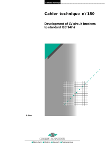 150 Development of LV circuit breakers to standard IEC 947-2