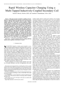 Rapid Wireless Capacitor Charging Using a Multi