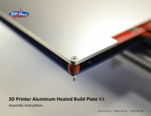 3D Printer Aluminum Heated Build Plate Kit