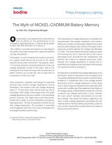The Myth of NICKEL-CADMIUM Battery Memory