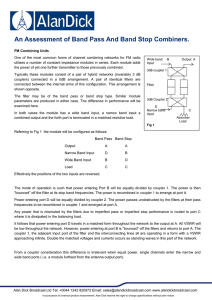 An Assessment of Band Pass And Band Stop Combiners.