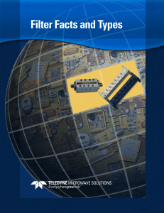 Filter Facts and Types - Teledyne Microwave Solutions