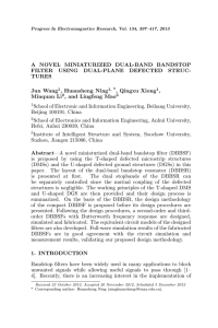 A NOVEL MINIATURIZED DUAL-BAND BANDSTOP FILTER USING