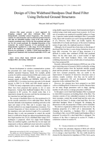 Design of Ultra Wideband Bandpass Dual Band Filter Using