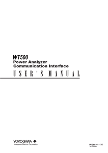 WT500 Power Analyzer - Electro