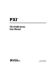 PXI™ PXI-8150B Series User Manual
