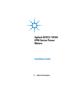 Agilent N1913/1914A EPM Series Power Meters