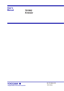 701992 Xviewer User`s Manual