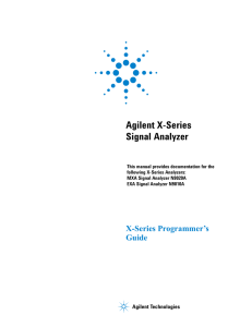 Agilent X-Series Signal Analyzer