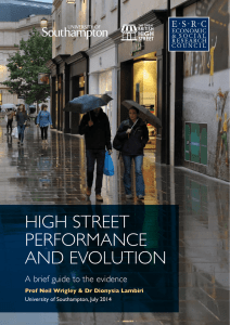 High Street Performance and Evolution
