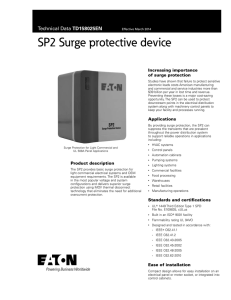 SP2 Surge protective device