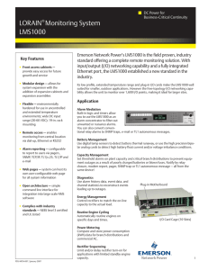 LORAIN® Monitoring System LMS1000