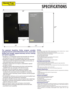 HandyTrac Specifications