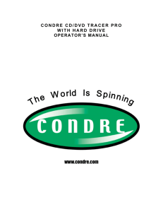 Condre CD/DVD Tracer Pro Manual 2.1