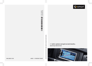 2012 smart fortwo audio system and navigation operator`s manual