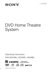 DVD Home Theatre System