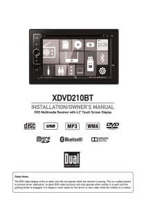 XDVD210BT - Dual Electronics