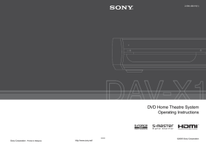 DVD Home Theatre System Operating Instructions