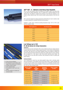 Low Voltage Joints and Terminations