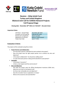 the NEWTON Fund - Turkey UK 2015 Call Information