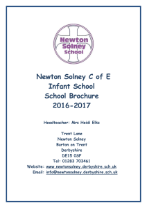 Newton Solney C of E Infant School School Brochure 2016-2017