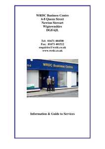 WRDC Business Centre 6-8 Queen Street Newton Stewart