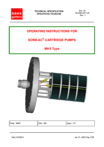 OPERATING INSTRUCTIONS FOR SORB