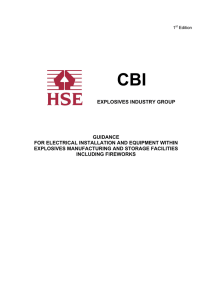 Electrical Installations Guide - CBI Explosives Industry Group