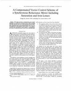 A compensated vector control scheme of a synchronous reluctance