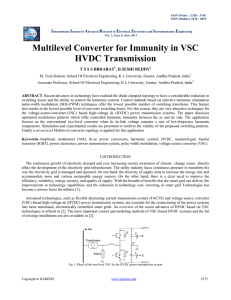 Multilevel Converter for Immunity in VSC HVDC Transmission
