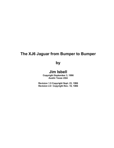 The XJ6 Jaguar from Bumper to Bumper by Jim Isbell - Jag