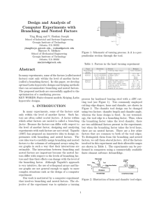 Design and Analysis of Computer Experiments with Branching and