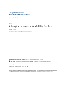 Solving the Incremental Satisfiability Problem