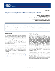 Using Processor Chip Enable as Address Valid Input to Antioch™