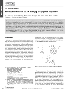 Photoconductivity of a Low-Bandgap Conjugated Polymer