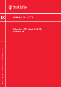 Validation of Product Shelf-life (Revision 2)